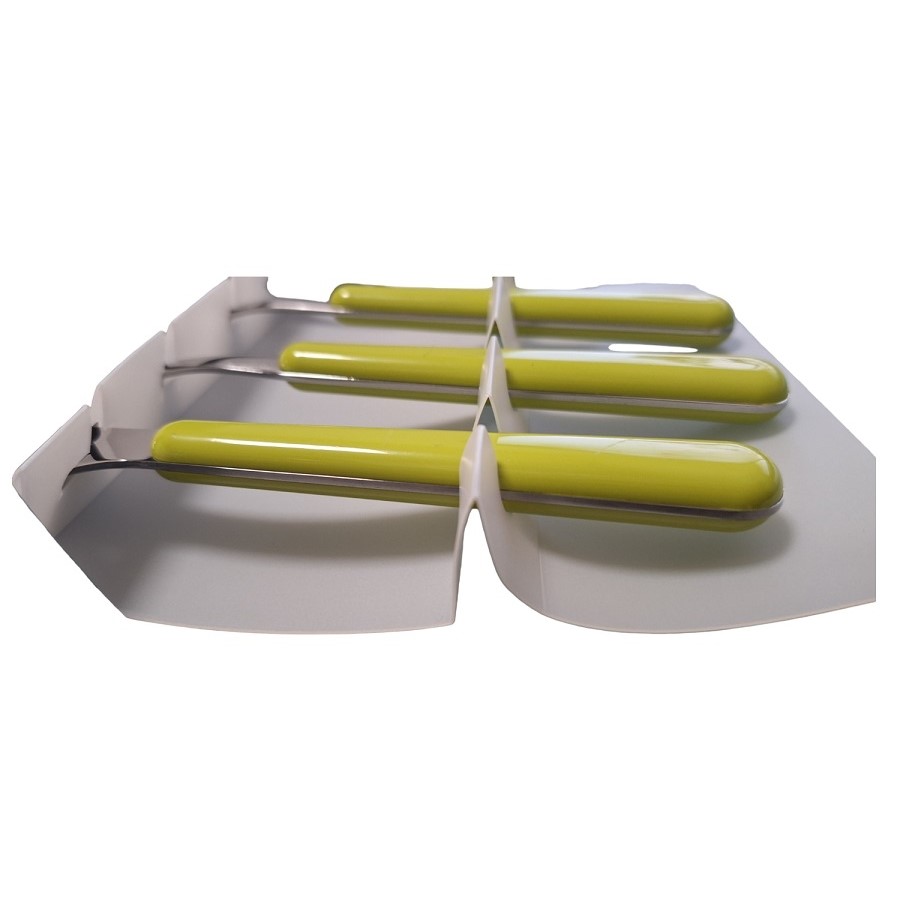 Excelsa Set 24 posate inox Tavola Jolly verde cod.35417 - Made in Italy Excelsa